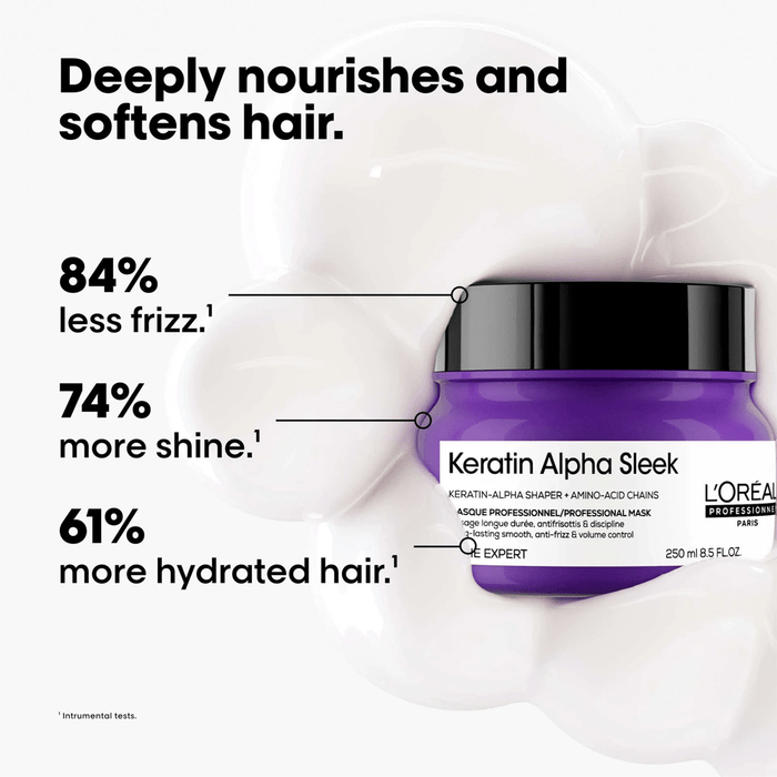L'Oréal Professionnel Keratin Alpha Sleek Hair Mask 250ml - Beauty Tribe