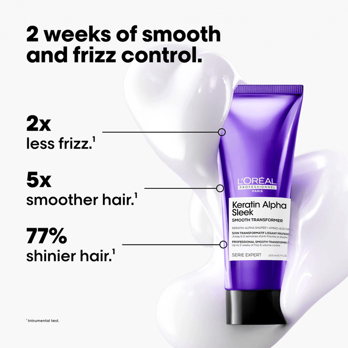 L'Oréal Professionnel Keratin Alpha Sleek Smooth Treatment 200ml - Beauty Tribe