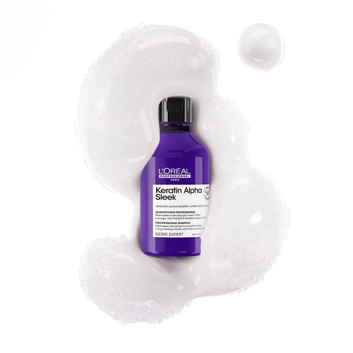 L'Oréal Professionnel Keratin Alpha Sleek Sulfate-Free Shampoo 300ml - Beauty Tribe