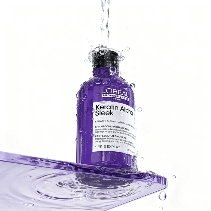 L'Oréal Professionnel Keratin Alpha Sleek Sulfate-Free Shampoo 300ml - Beauty Tribe