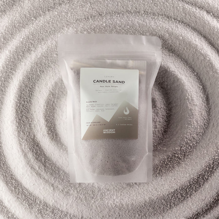 Luxury Candle Sand Azure Noir Warm Grey Scented Pourable Candle