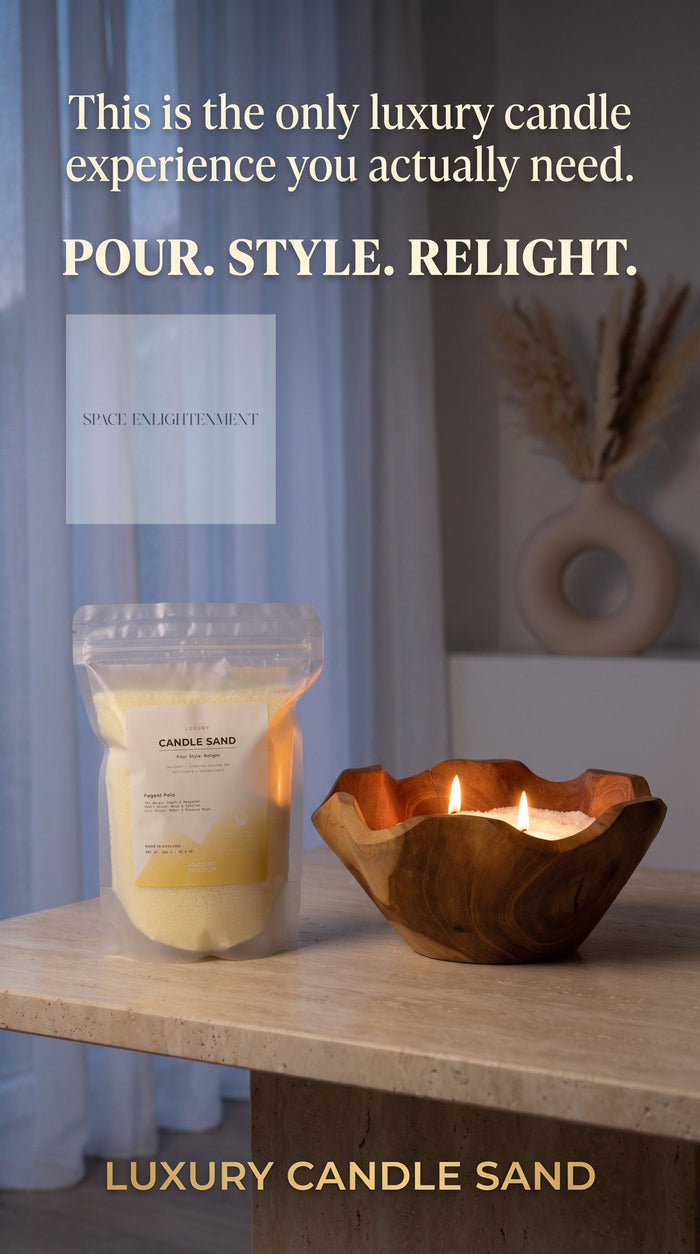 Luxury Candle Sand Golden Bloom Warm Honey Scented Pourable Candle