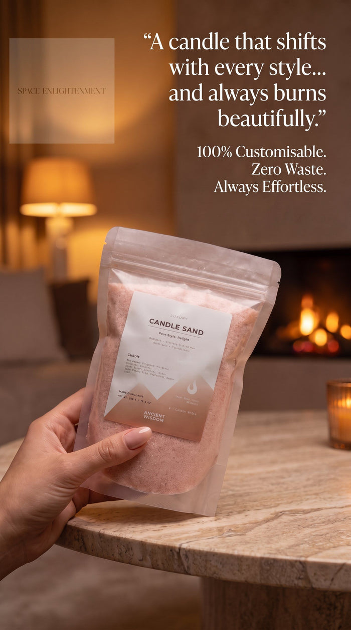 Luxury Candle Sand Wild Cobalt Taupe Orange Scented Pourable Candle