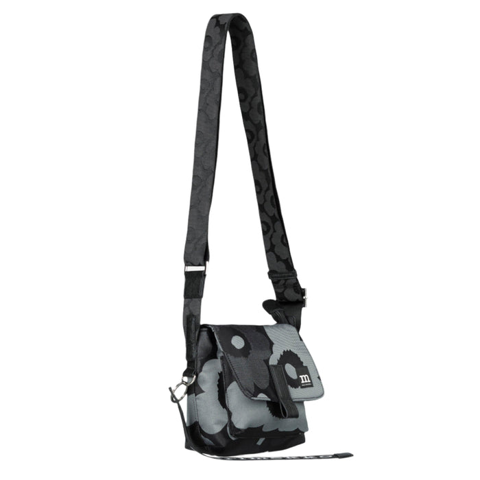 Marimekko Mini Messenger Unikko Shoulderbag, Grey/Black Eleish Van Breems Home