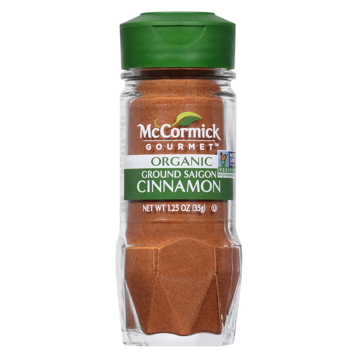 McCormick Gourmet Organic Ground Saigon Cinnamon - 1.25 oz - 36 Pack