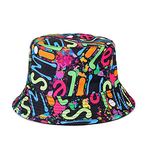 MengPa Unisex Bucket Hat Men Women Summer Travel Sun Fisherman Hats Reversible - Style Heist