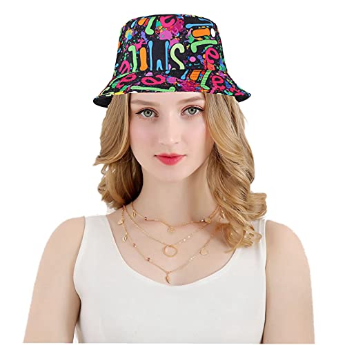 MengPa Unisex Bucket Hat Men Women Summer Travel Sun Fisherman Hats Reversible - Style Heist