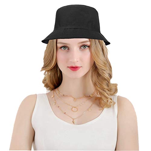 MengPa Unisex Bucket Hat Men Women Summer Travel Sun Fisherman Hats Reversible - Style Heist