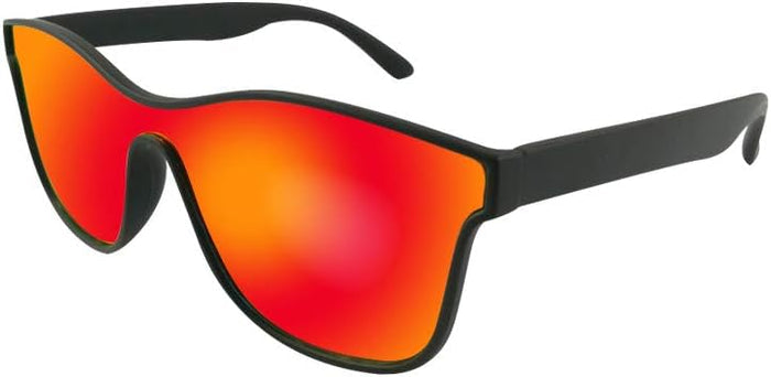 Matt Black / Red Mirror