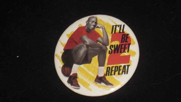 Michael Jordan Pinback Button - Vintage Indy Sports