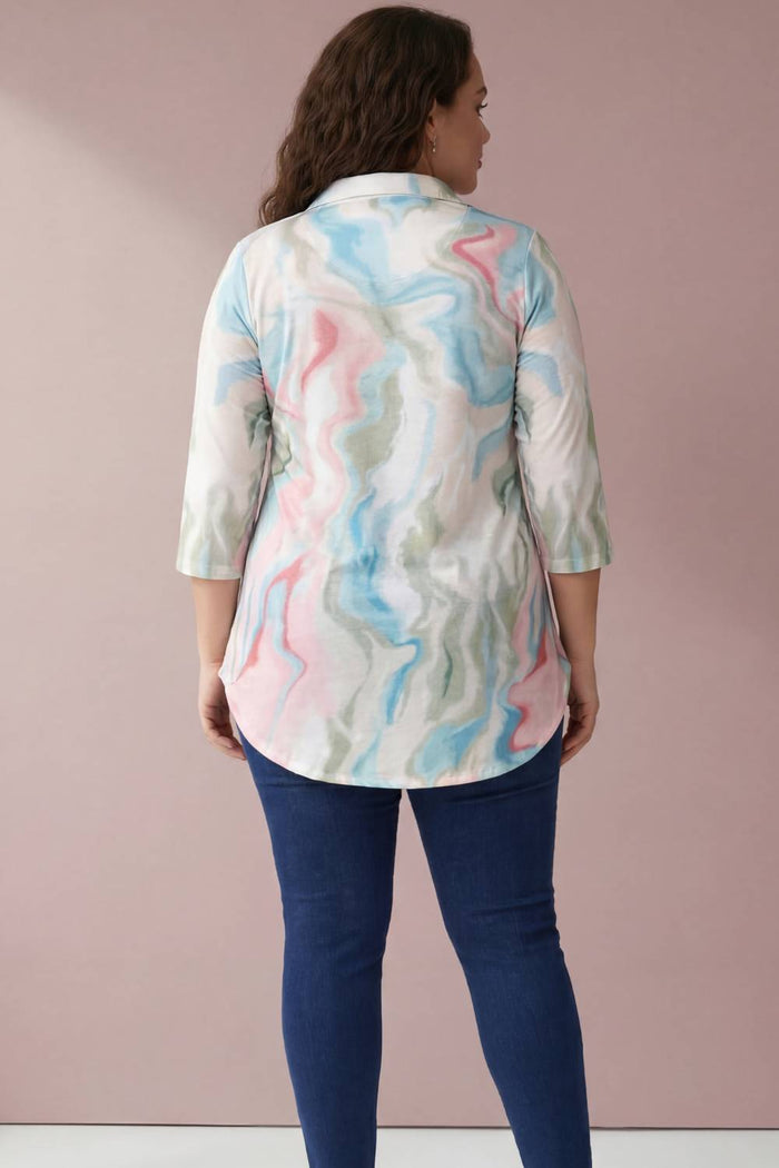 Modern Marble Centre Pleat Top