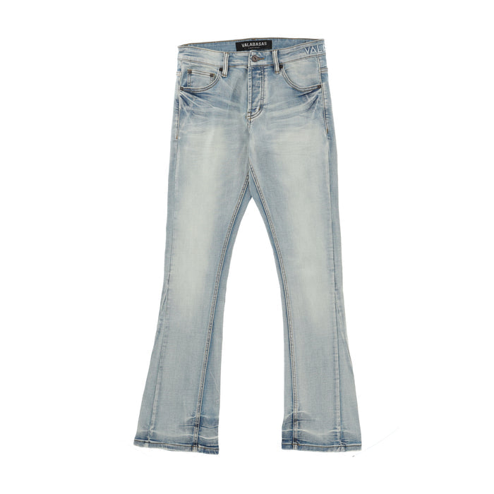 Mr. Stacked Light Washed Jeans Blue