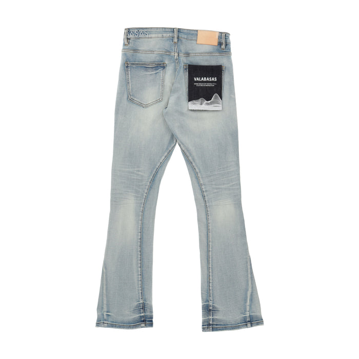 Mr. Stacked Light Washed Jeans Blue