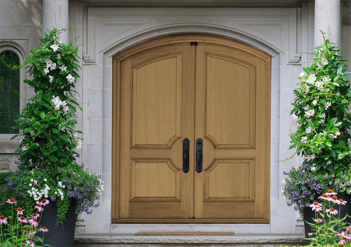 Retique It Wood'n Finish Kit in Barn Wood for exterior doors, featuring a smooth matte top coat on wood surface.
