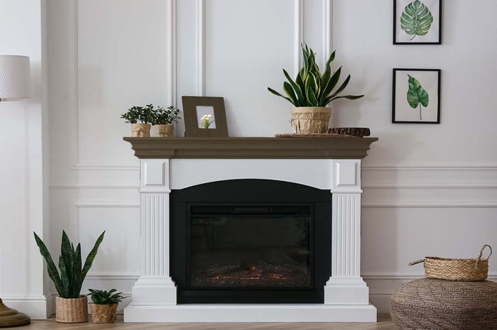 Retique It Multi-purpose Smooth Finish Kit (Large) in charcoal for interior wood and fireplace mantles with a sleek, smooth finish.