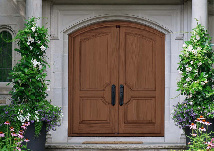 Large Java Wood'n Kit by Retique It for wood finishing, featuring a grained double front door with natural wood texture.