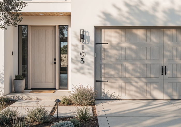 Sun-bleached Retique It Wood'n Finish Kit (4x Large) for doors and garage doors, showcasing wood finish application.