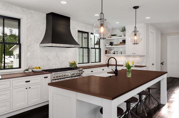 Retique It Wood'n Finish Kit in Java for countertops, featuring wood stain and finish components on a kitchen countertop.