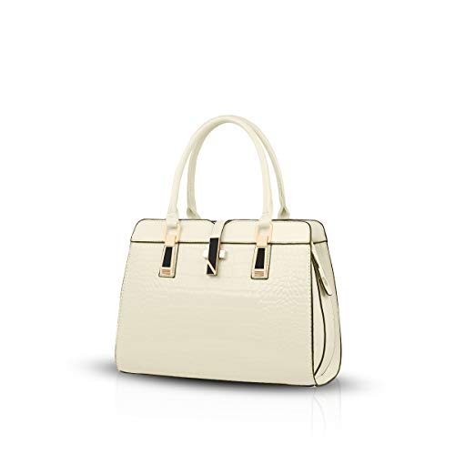 Nicole&Doris Ladies Handbags Fashion Zipper top Handle Bag Leather Shoulder Messenger Bag for Women