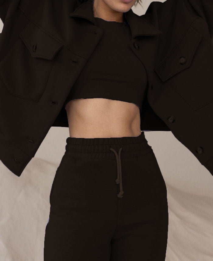 NINA  SHACKET STYLE 3 PIECES LOUNGEWEAR SET - Style Heist