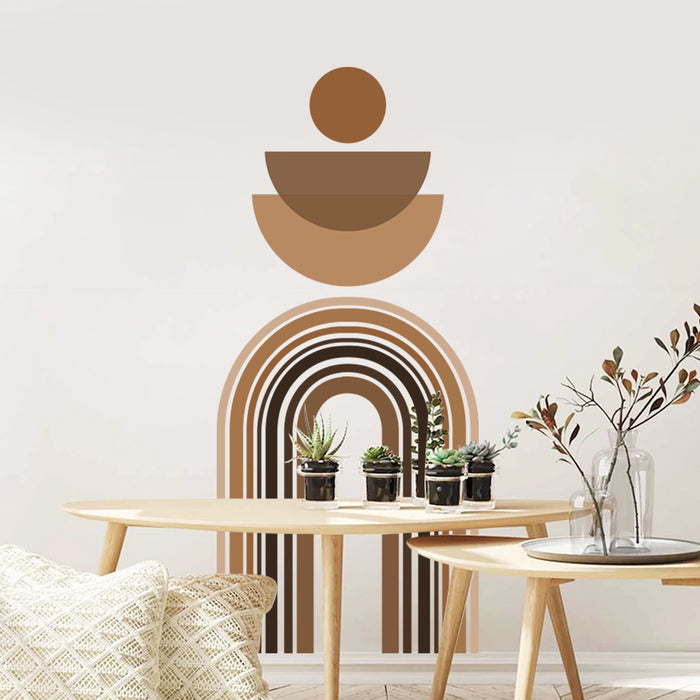 Nursery Wall Decals Geometric Abstract Rainbow