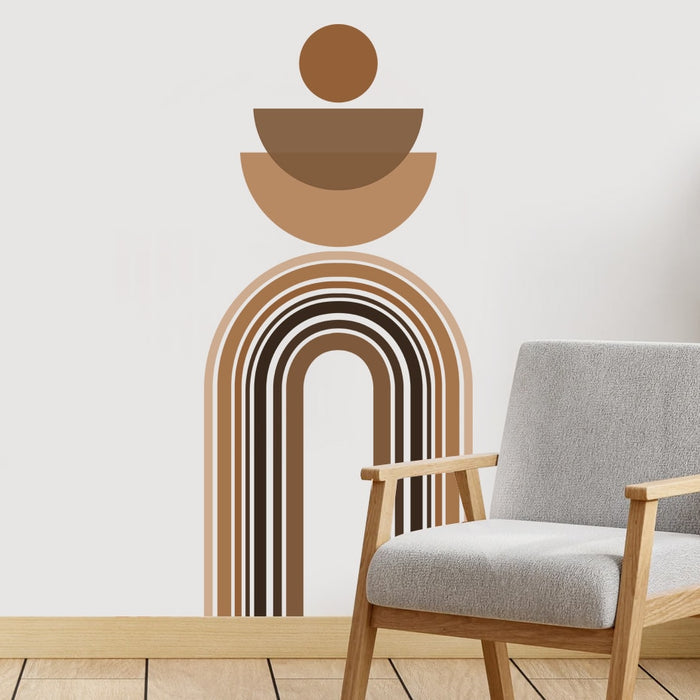 Nursery Wall Decals Geometric Abstract Rainbow