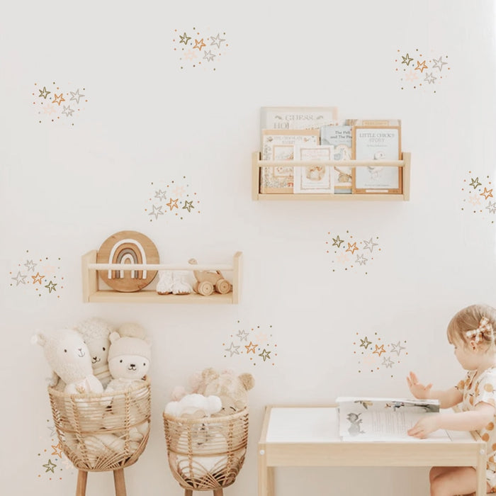 Nursery Wall Decals Rainbow and Stars