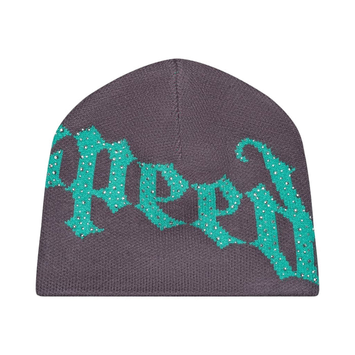 OG Logo Studded Gray Beanie