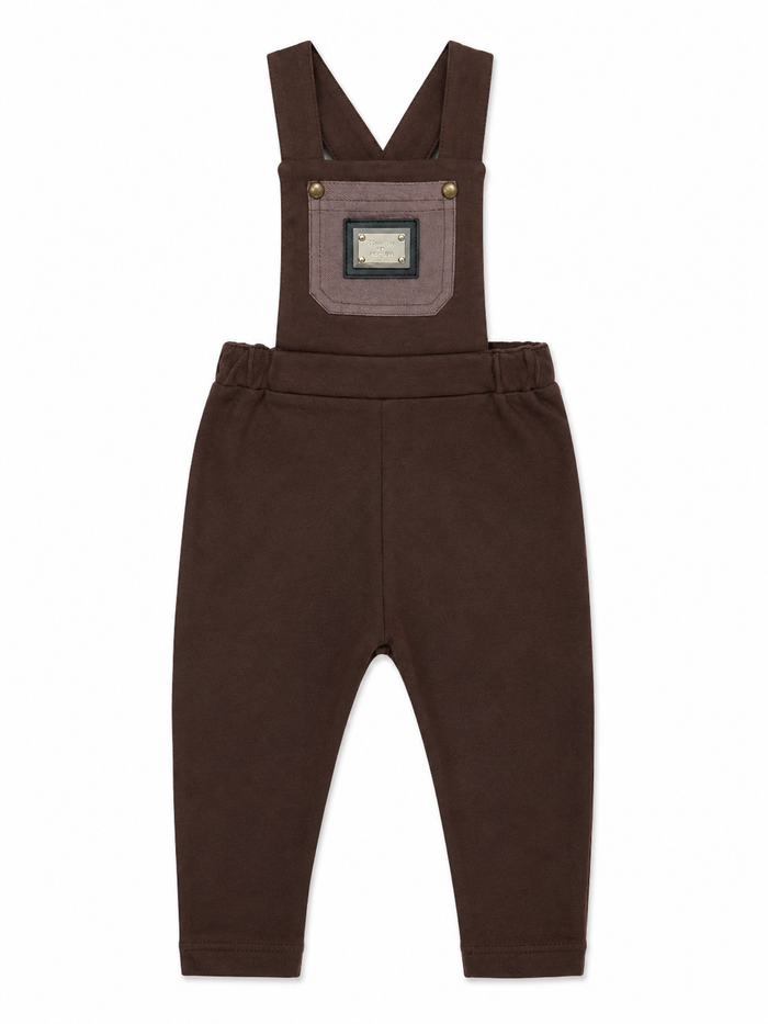 one piece chino pocket romper - mocha
