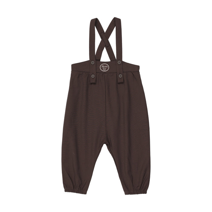 one piece long romper - chocolate brown