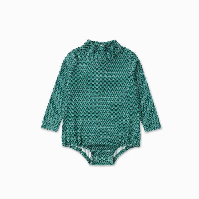 one piece soft corduroy long romper and geometric onesie - black