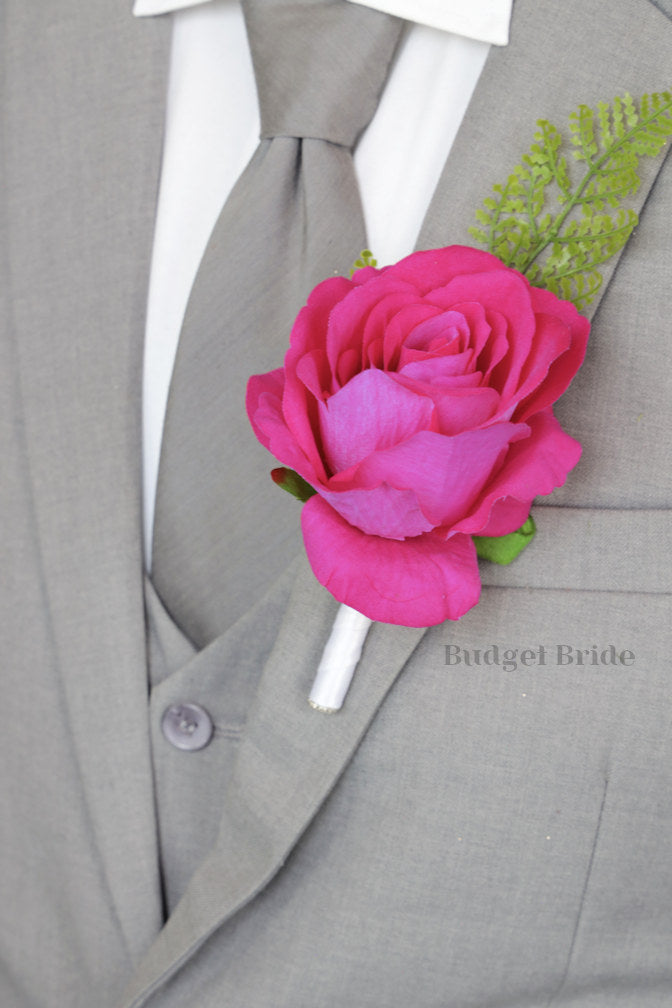 Orange and Hot Pink Custom Wedding Bouquet - $58.50| Nama