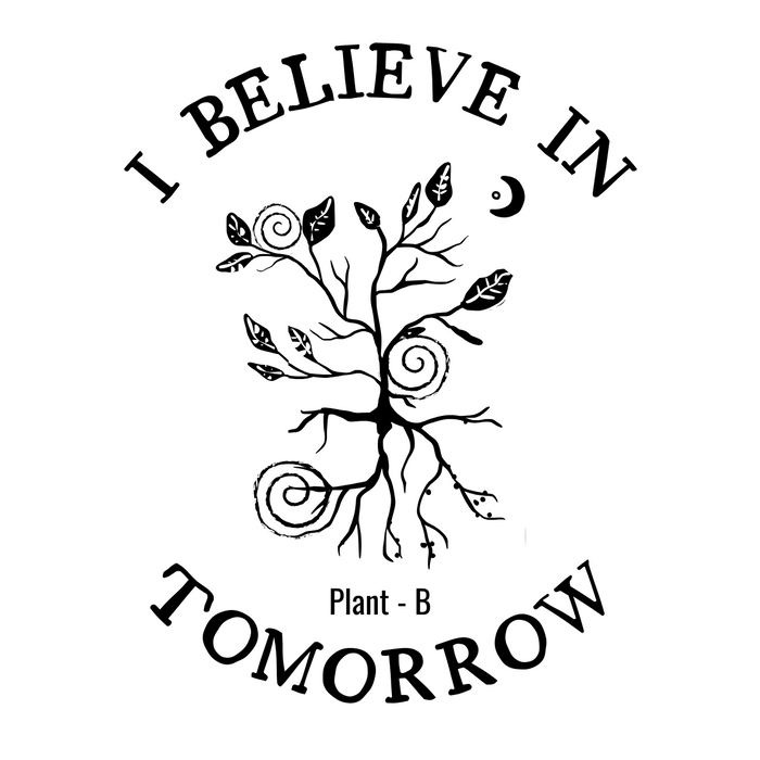 Organic Cotton Hoodie 'I Believe in Tomorrow'