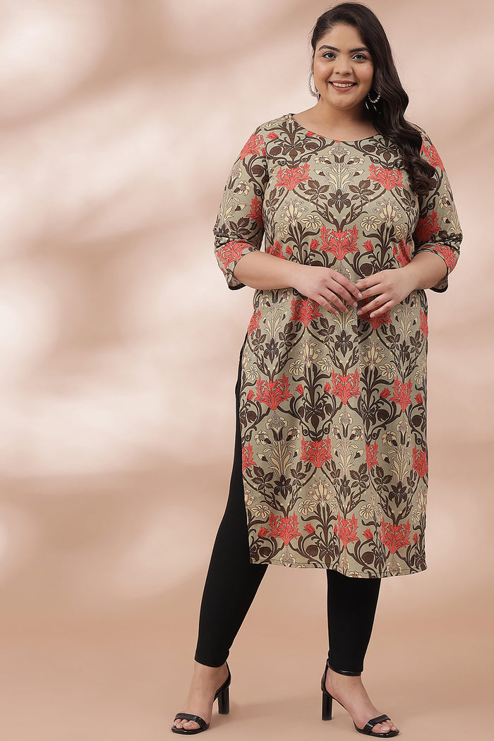Ornate Green Printed Kurti