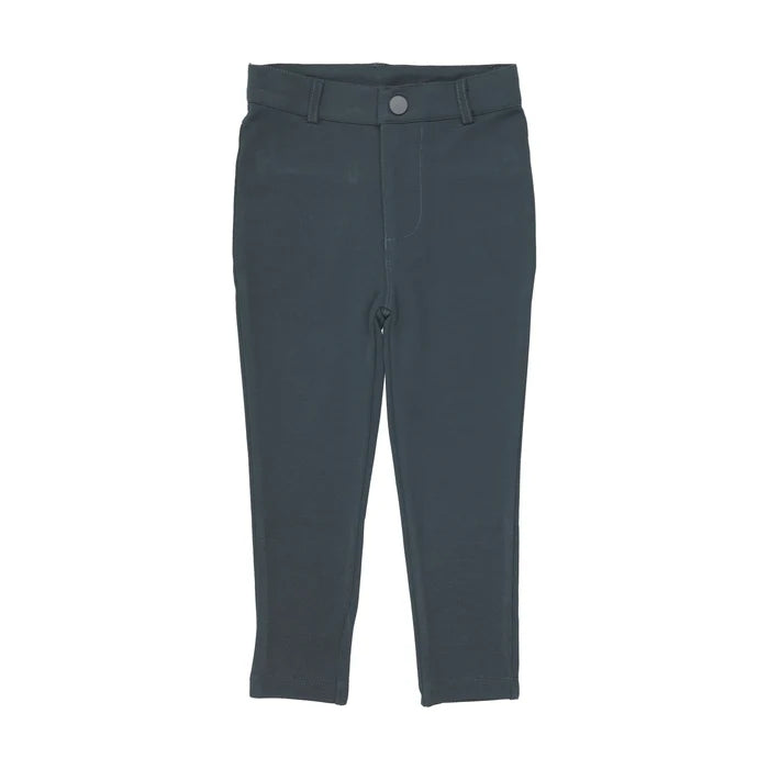 pants solid knit - deep teal