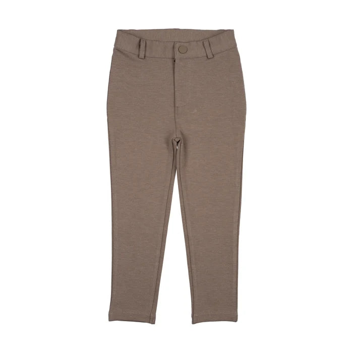 pants solid knit - misty oat heather