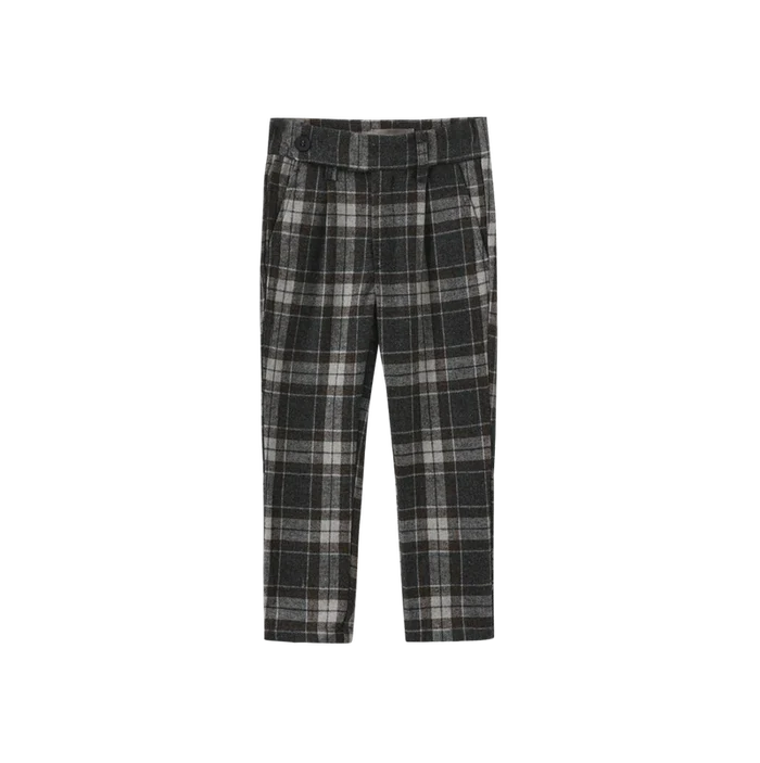 pants wool plaid  - plaid