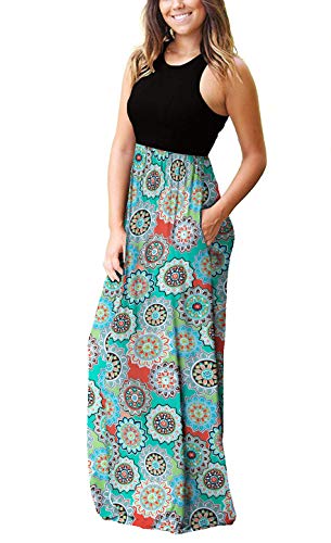 A1-sl-flower Green / Round Neck / S