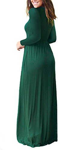PCEAIIH Women's Maxi Dress Casual Deep V Short Sleeve Floral Ladies Wrap Long Dress with Pockets - Style Heist