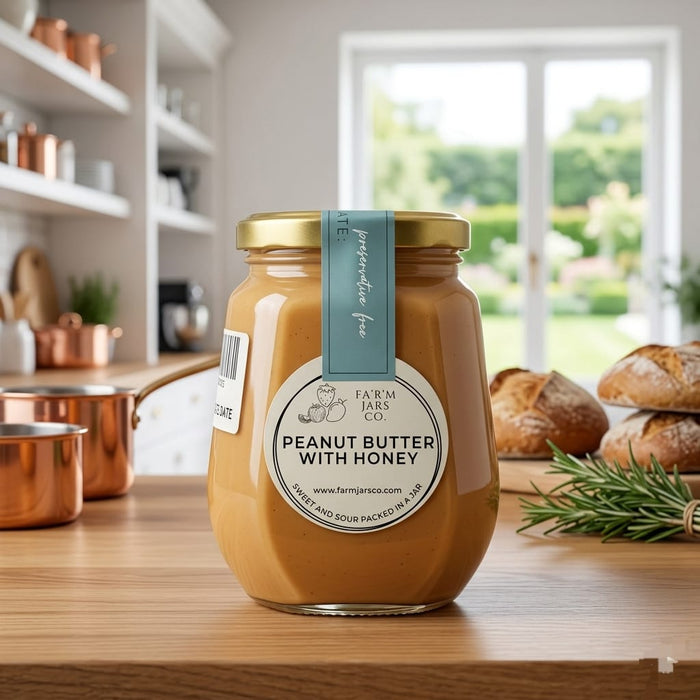 Peanut Butter With Honey - Tayyib Store - Farm Jars Co. - Lahore
