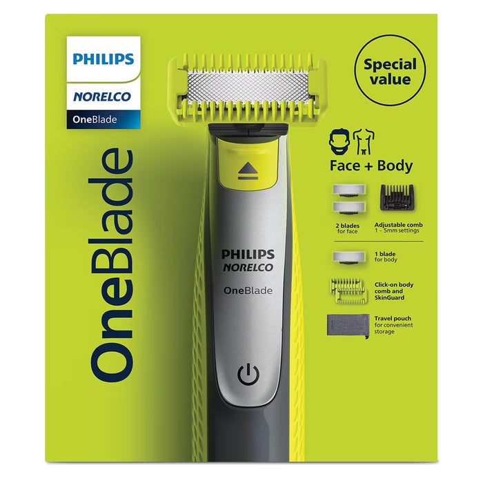 Philips Norelco OneBlade Face and Body Electric Shaver and Trimmer Individual
