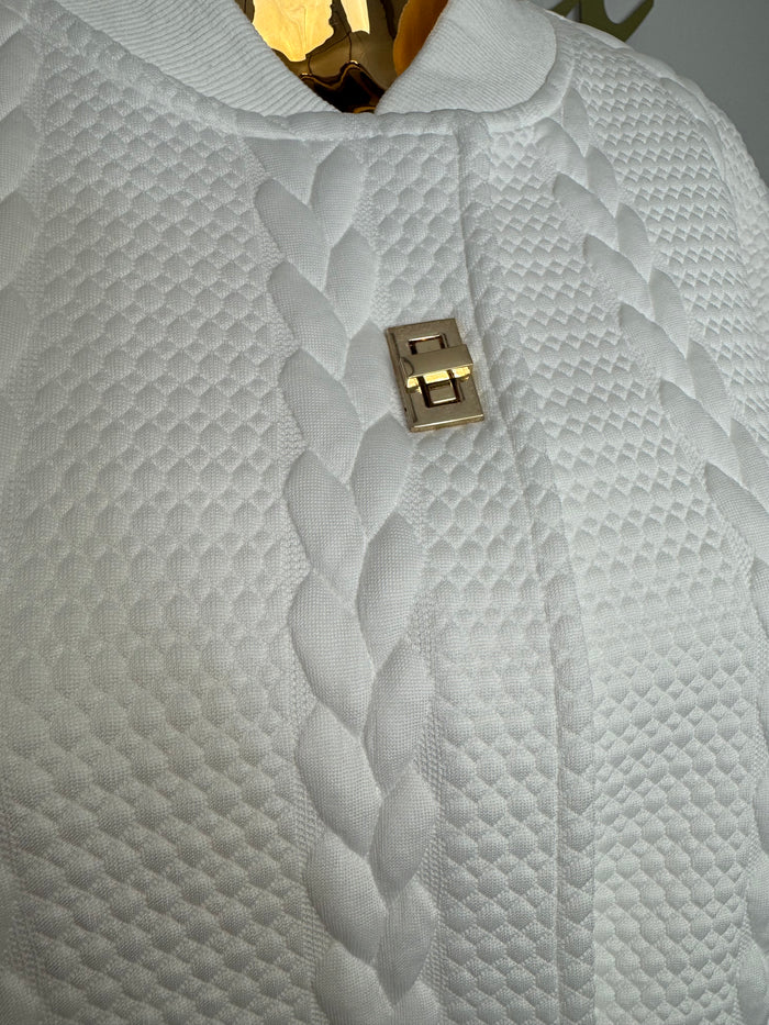 Plait Quilted Detail Gold Hardware Straight Leg Co-Ord (2 Colours)