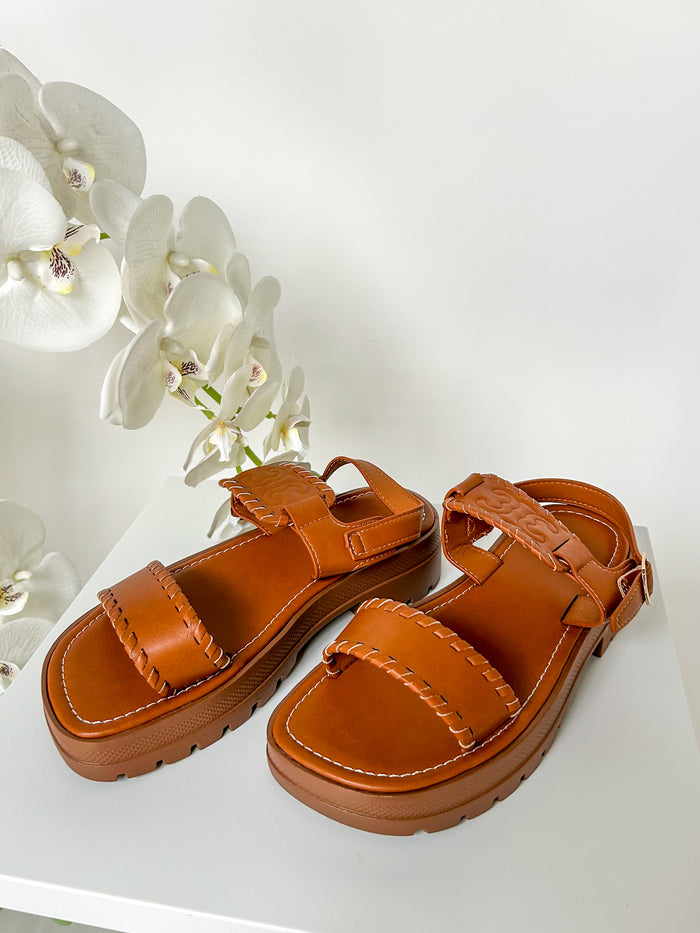 Plaited Detail Strap Sandals With Buckle Detail