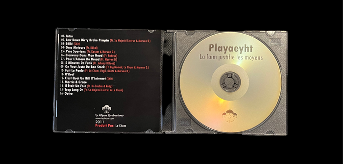 Playaeyht - La Faim Justifie Les Moyens CD