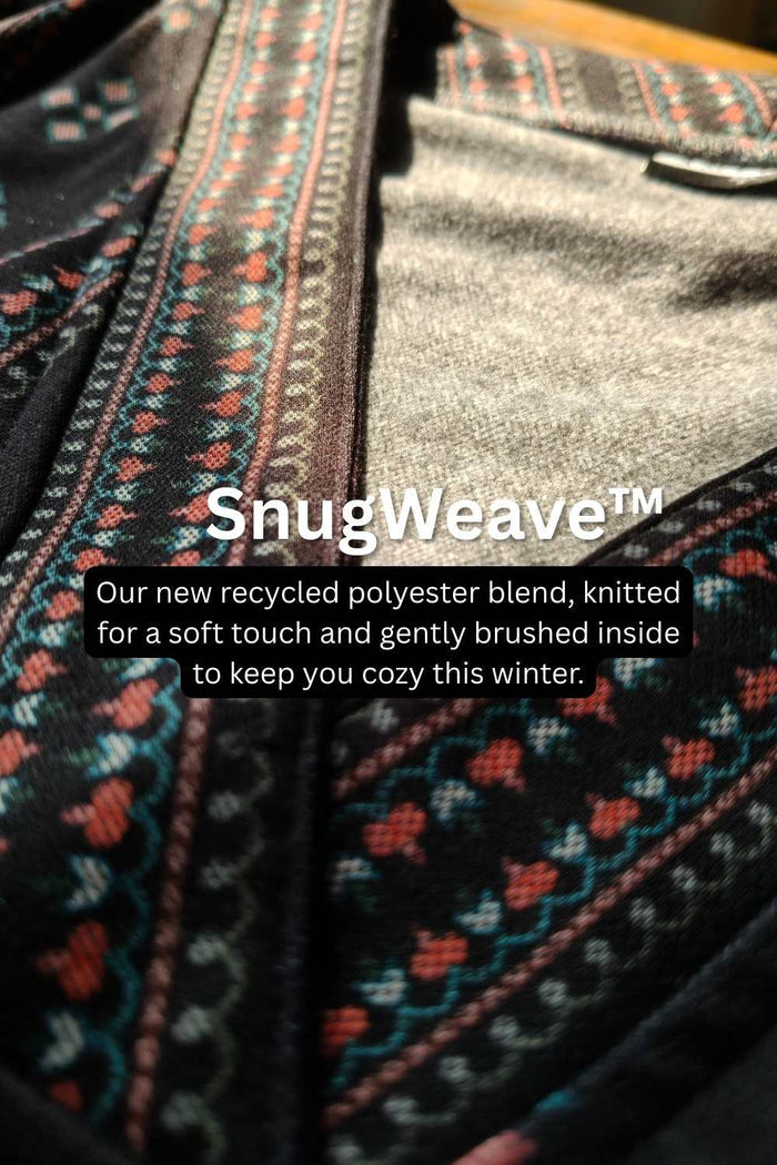 Plus Size Black Ethnic SnugWeave Winter Top