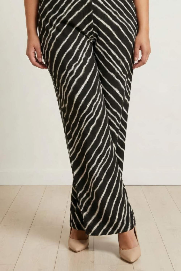Plus Size Black Leheriya Coord Set