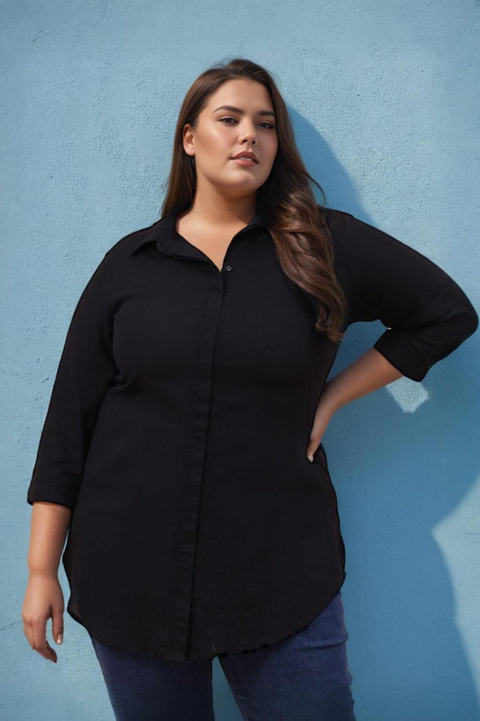 Plus Size Black Shirt