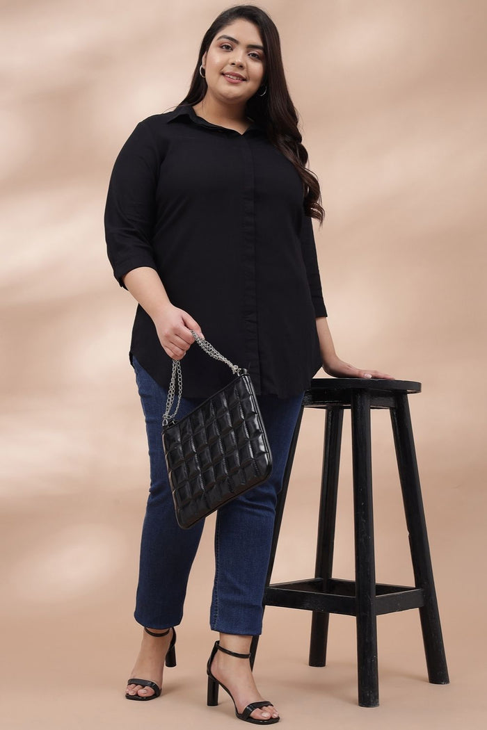 Plus Size Black Shirt