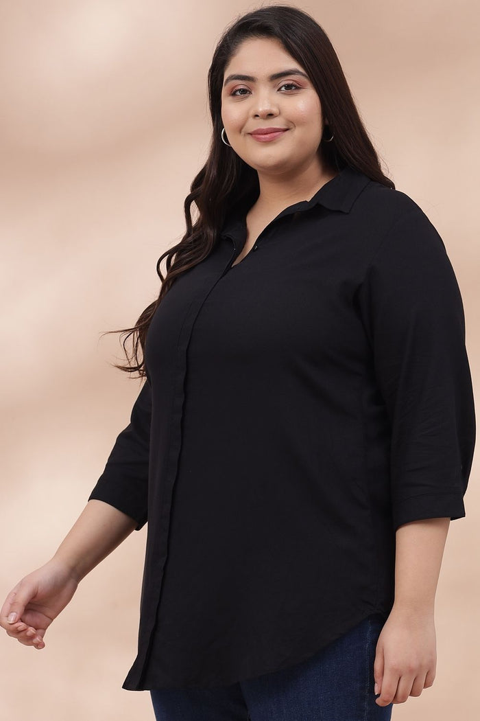 Plus Size Black Shirt