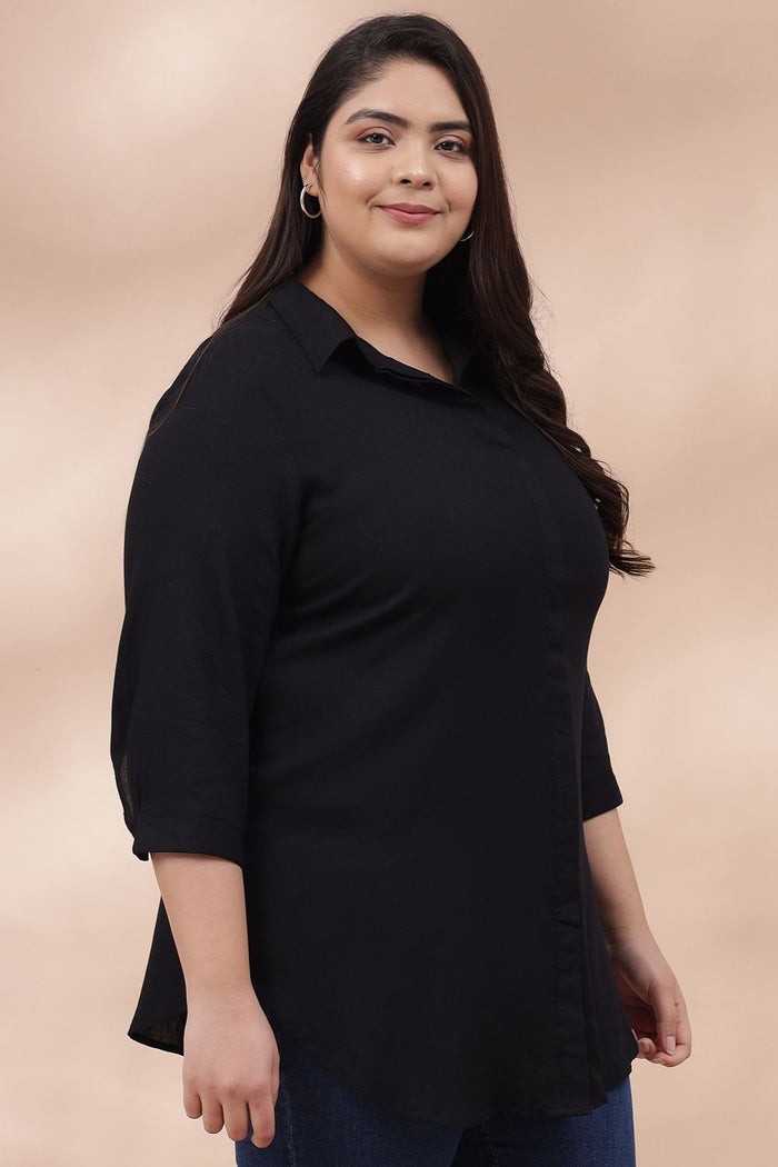 Plus Size Black Shirt